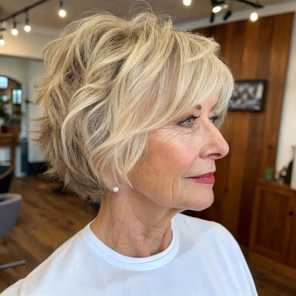 #7 Short Shag Cut With Tousled Layers