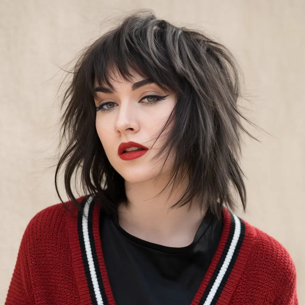 #8 Medium to Long Wolf Butterfly Cut