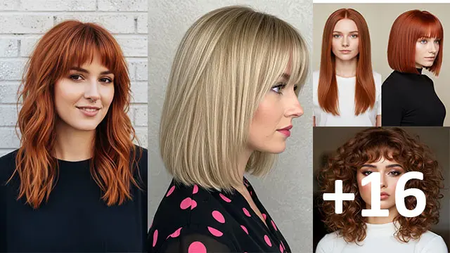 16 Fresh Ways to Cut Medium-Length Hair with Bangs
