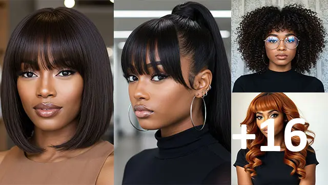 16 Stunning Fringe Bangs for Black Women to Try Now