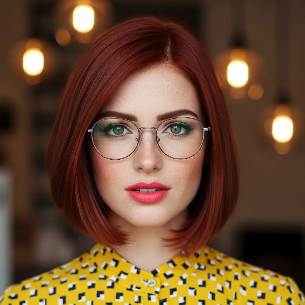 #24 Modern Cherry Bob with Subtle Layering