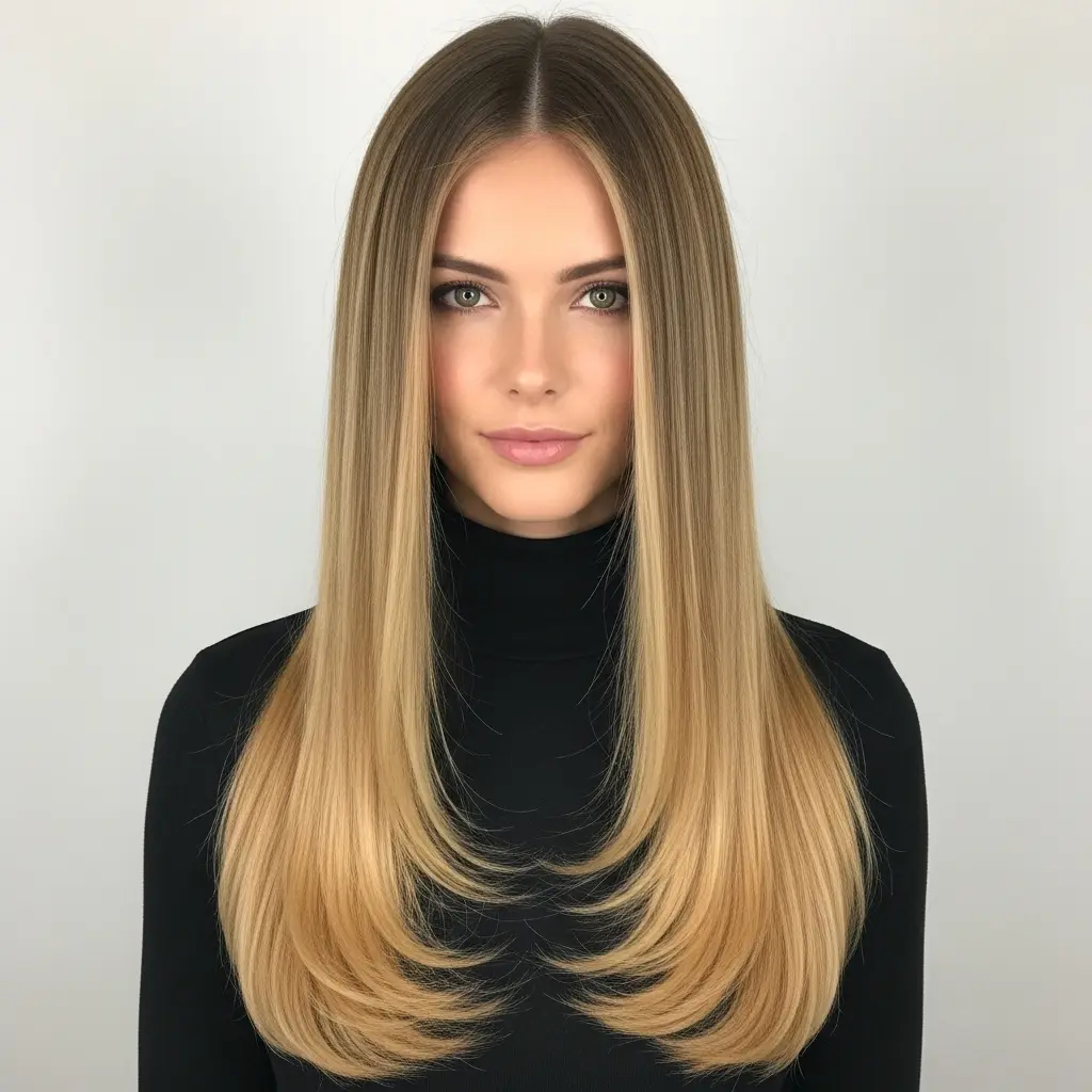 #3 Long Straight Hair for Work