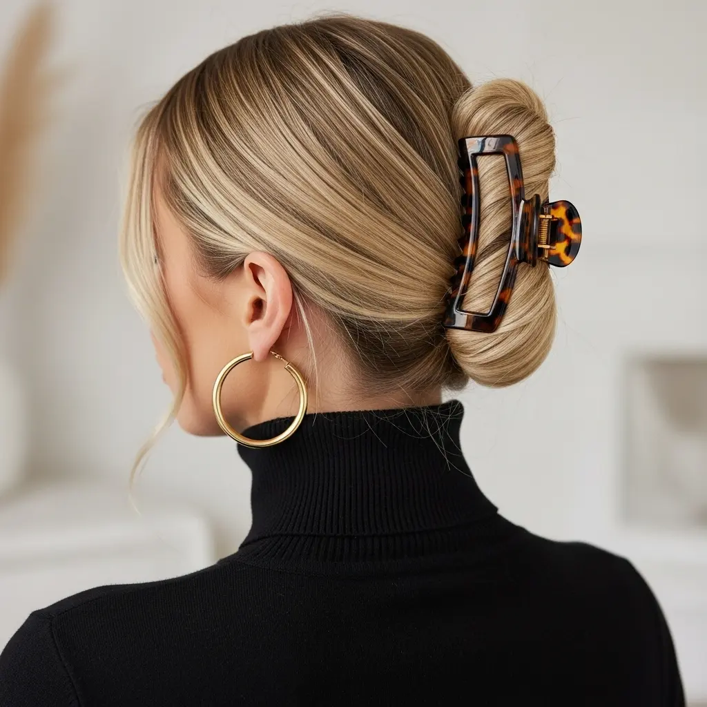 #4 Claw Clip Hairstyle for Work