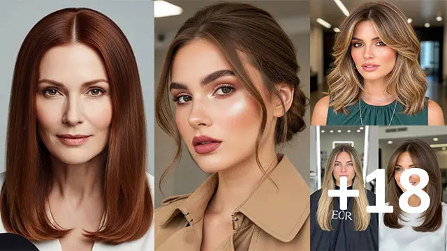18 Medium-Length Hairstyles for Square Faces That Flatter