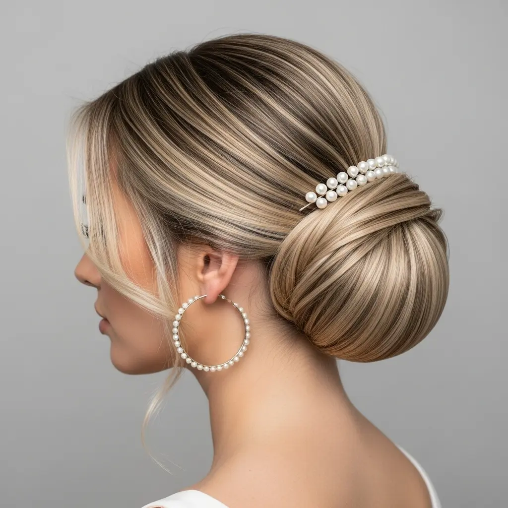 #11 Classy Low Twisted Bun