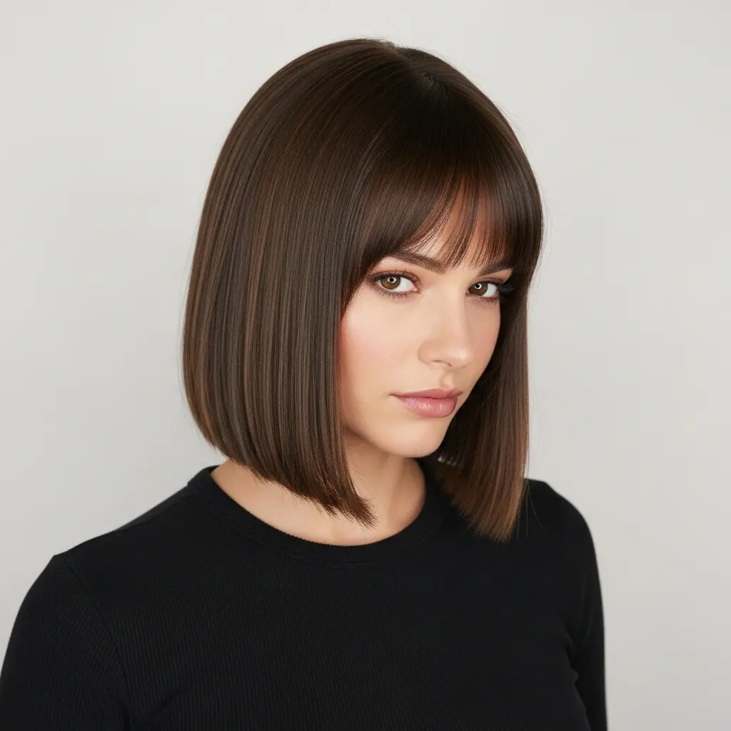 #12 Long Bob with Bangs