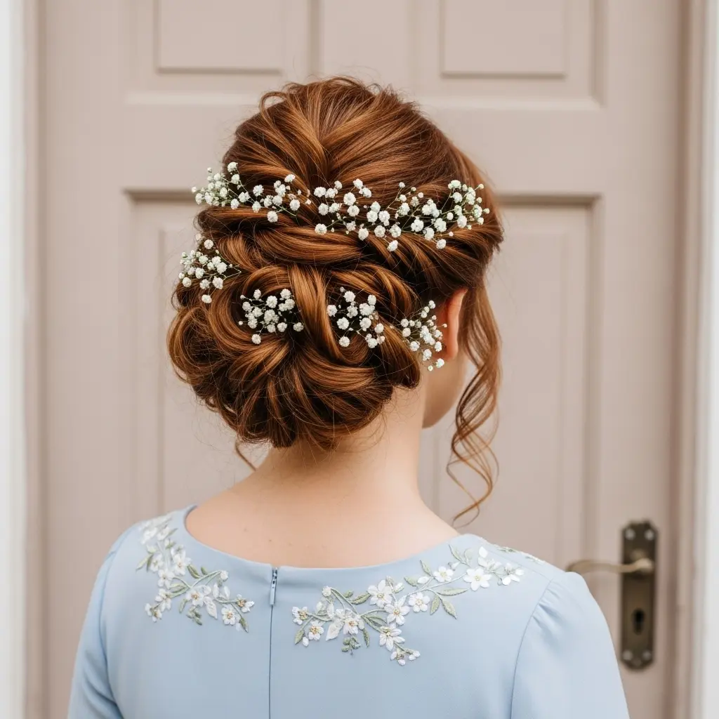#15 Naturally Curly Updo