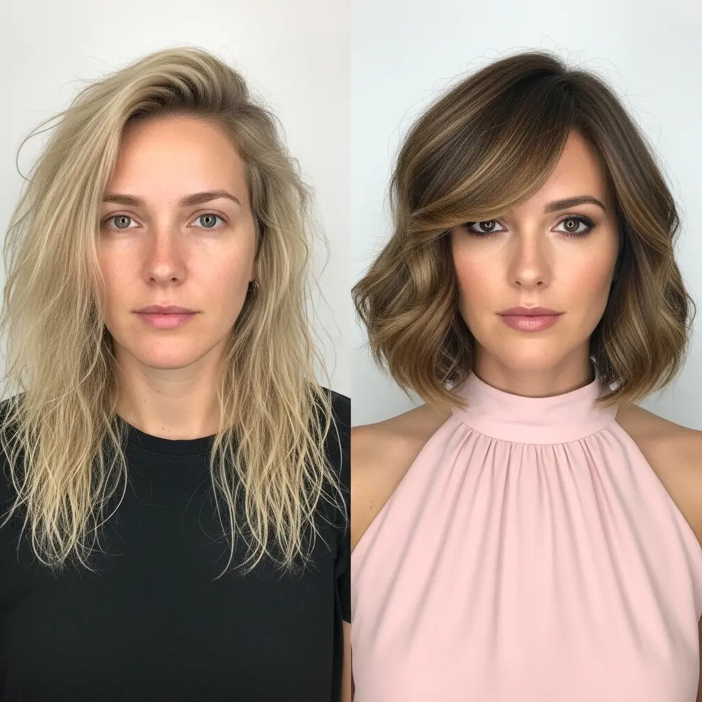 #2 Sweeping Fringe for Thin Hair