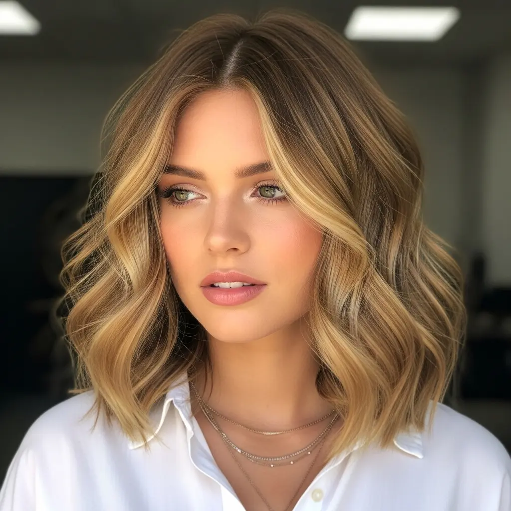 #2 Wavy Golden Locs for Thick Hair