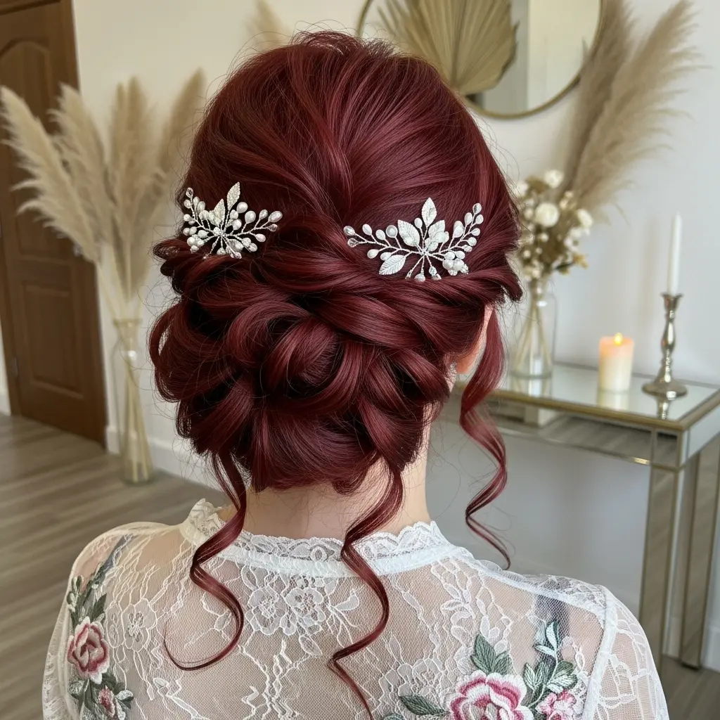 #4 Romantic Curly Updo