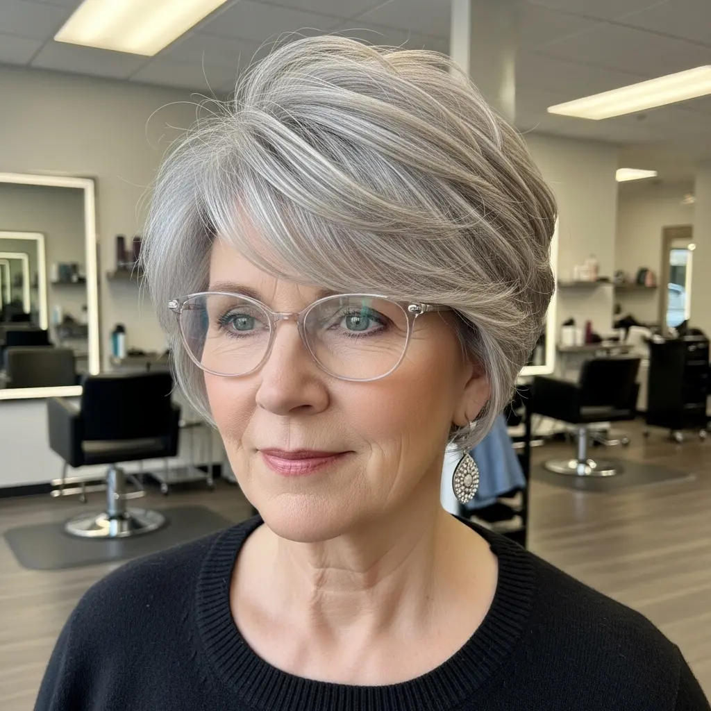 #6 Feathery Pixie Bob for Older Women