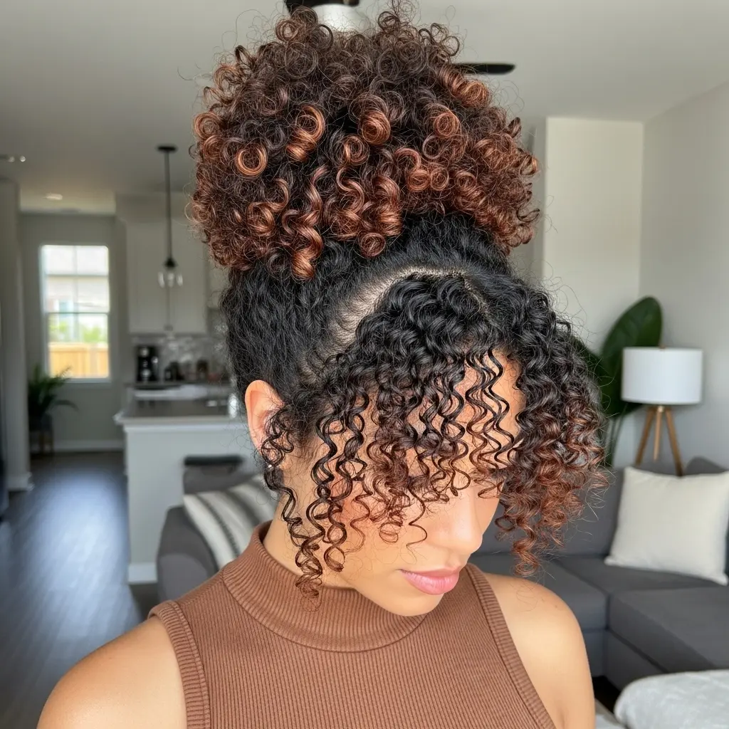 #8 Cute Updo for Black Women