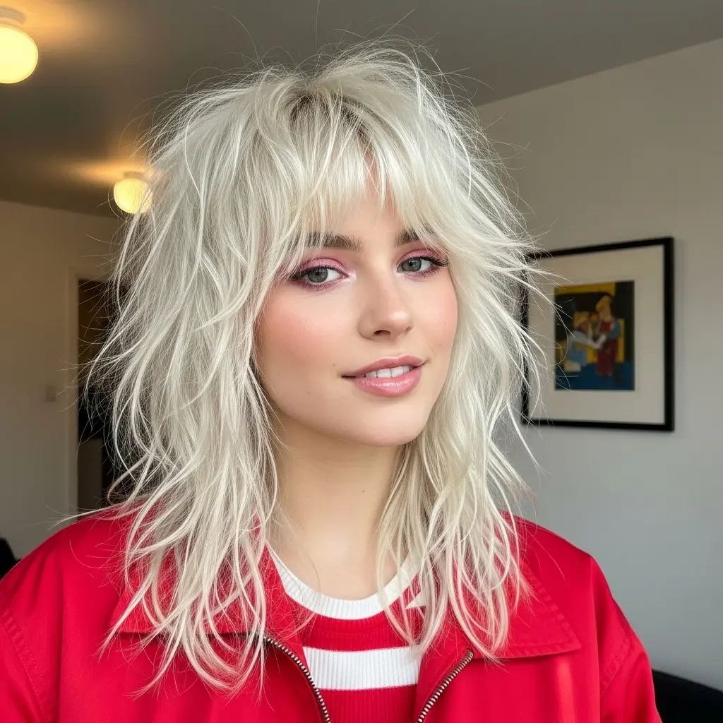 #9 Bright Blonde Messy Shag