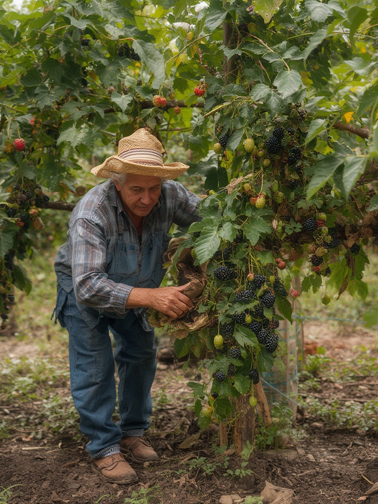 Mulberry tree planting