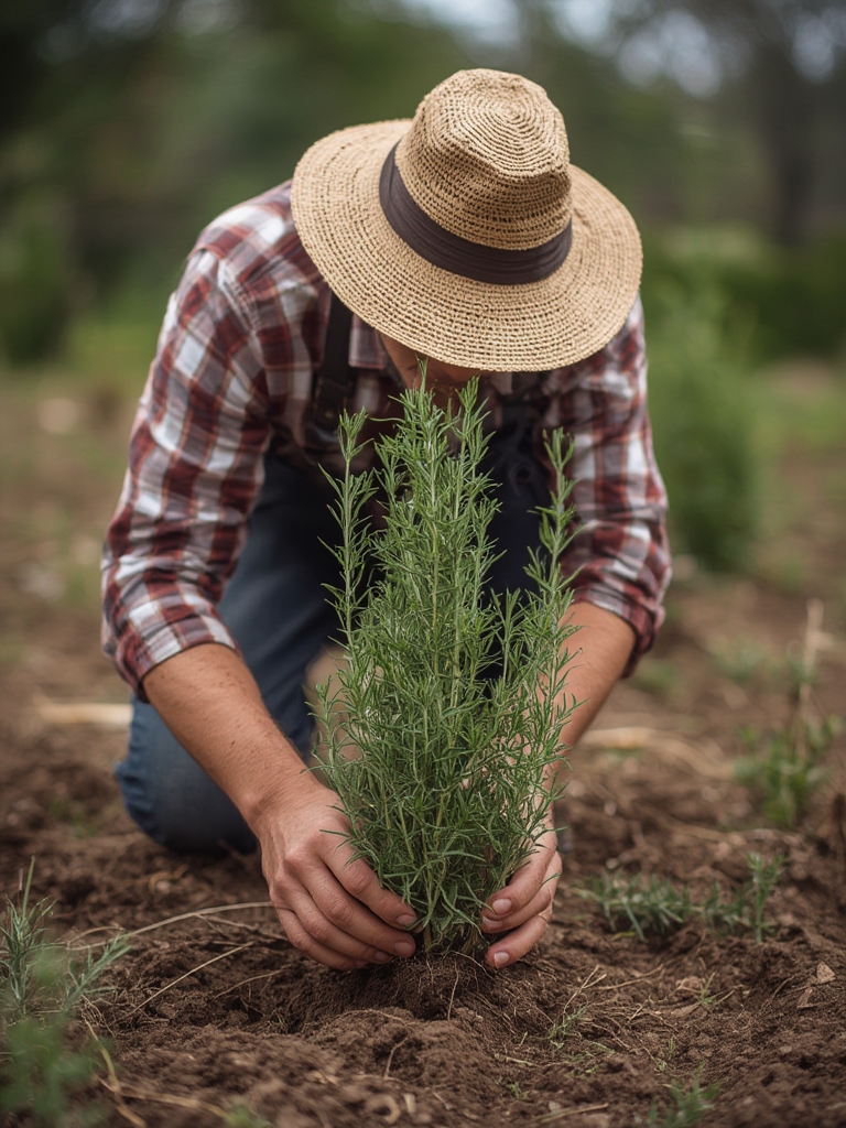 Rosemary growing stages