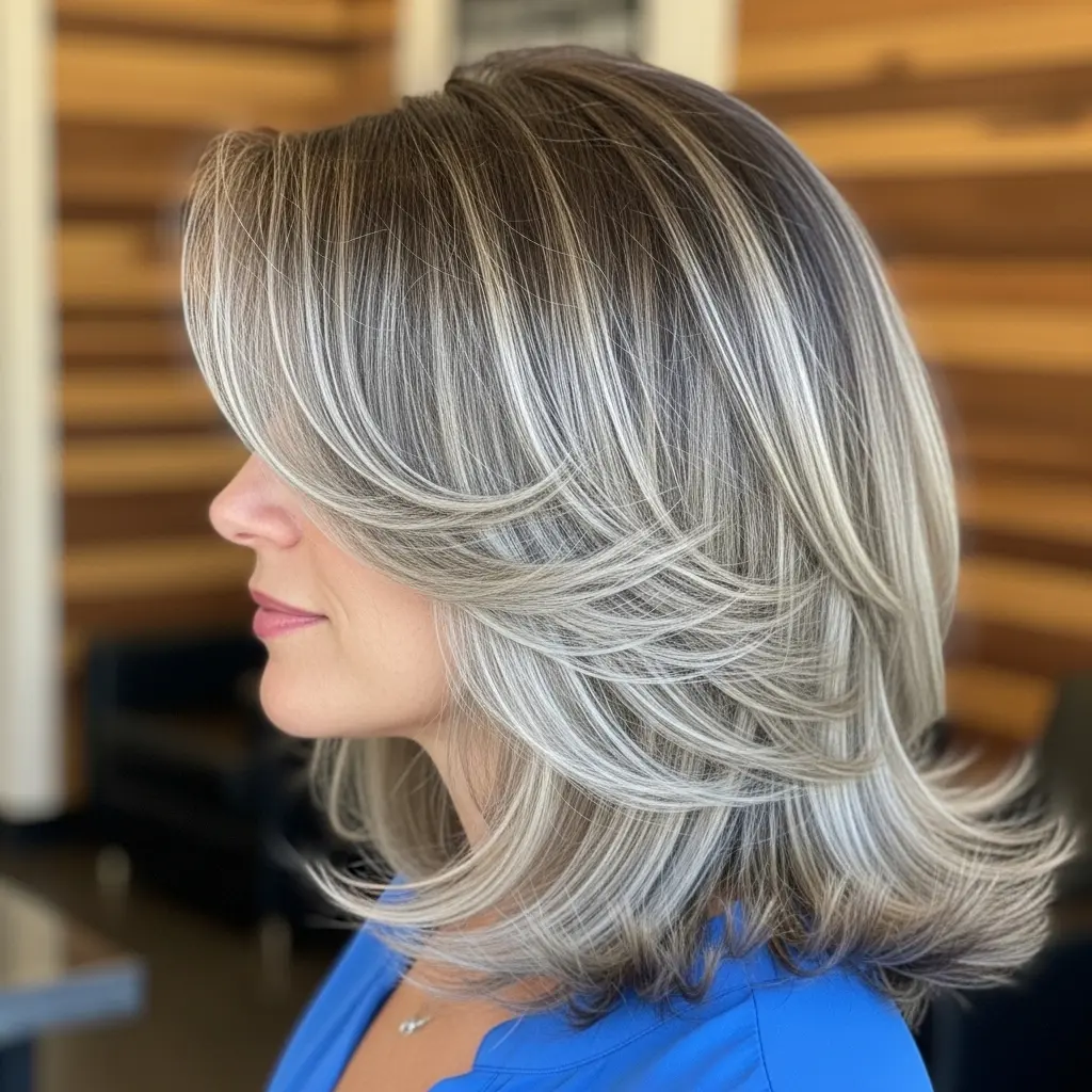 #11 Feathered Medium Hair