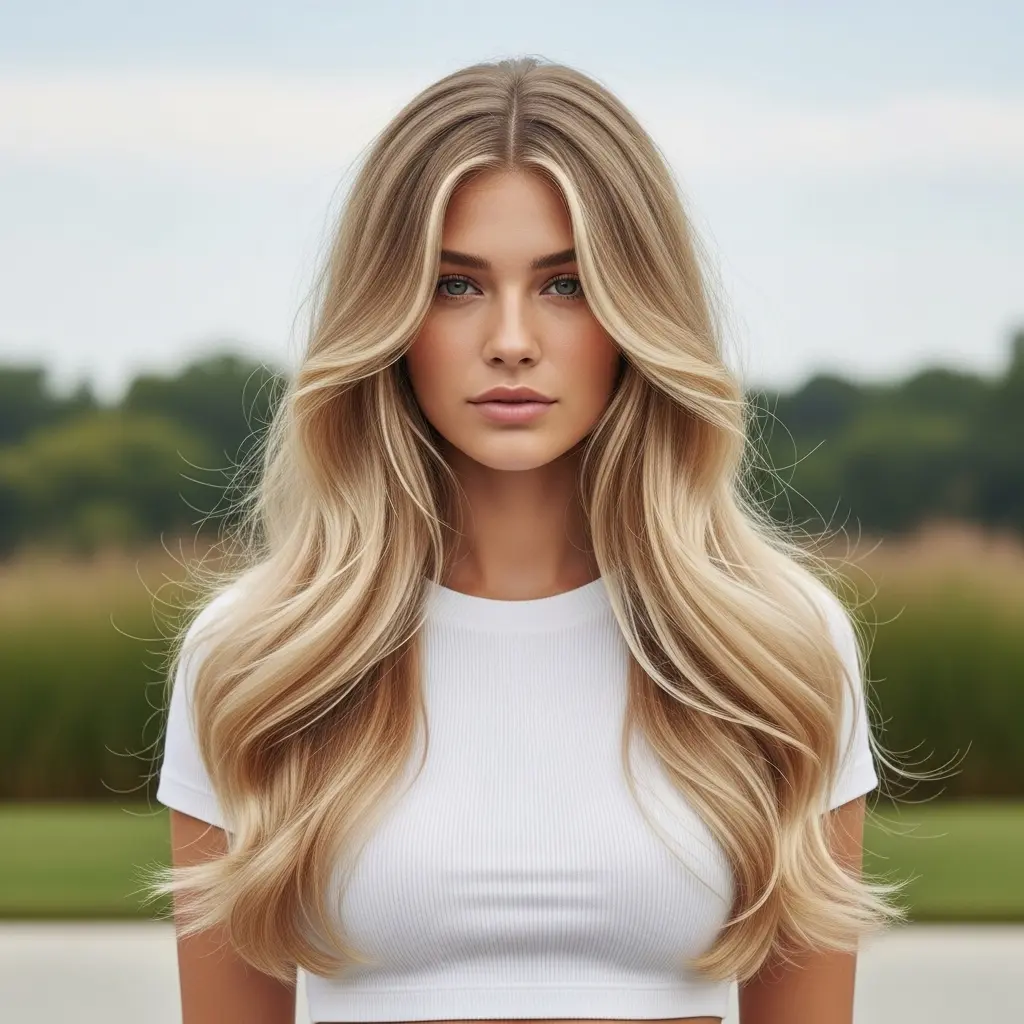 #14 Very Long Blonde Fine Hair with Thin Ends