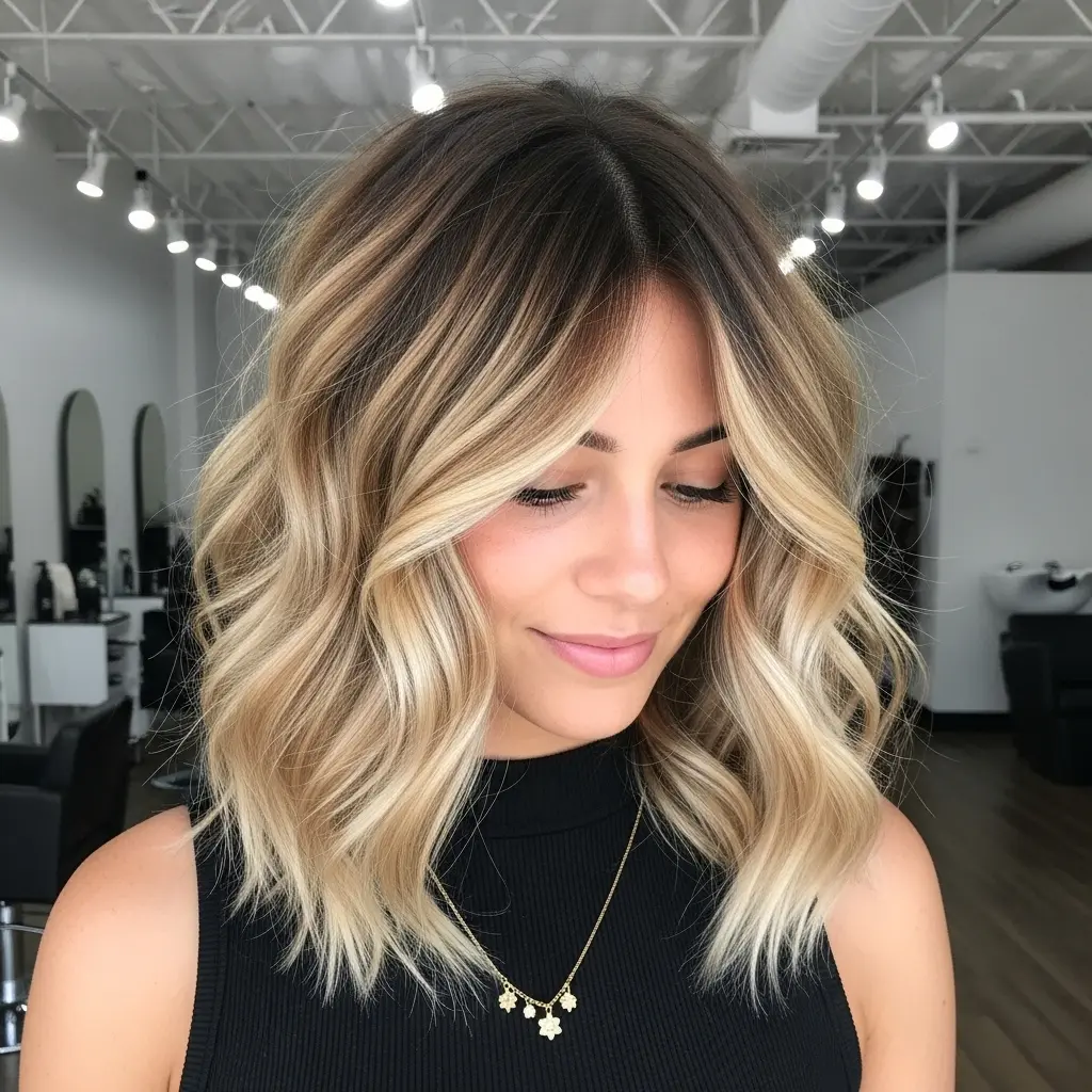#2 Medium Sun-Kissed Blonde with Root Smudge