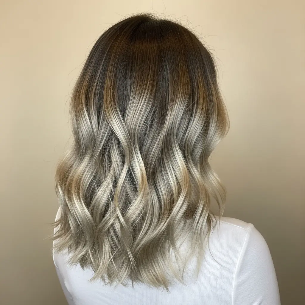 #21 Medium Brown Hair with Soft Balayage Ombre