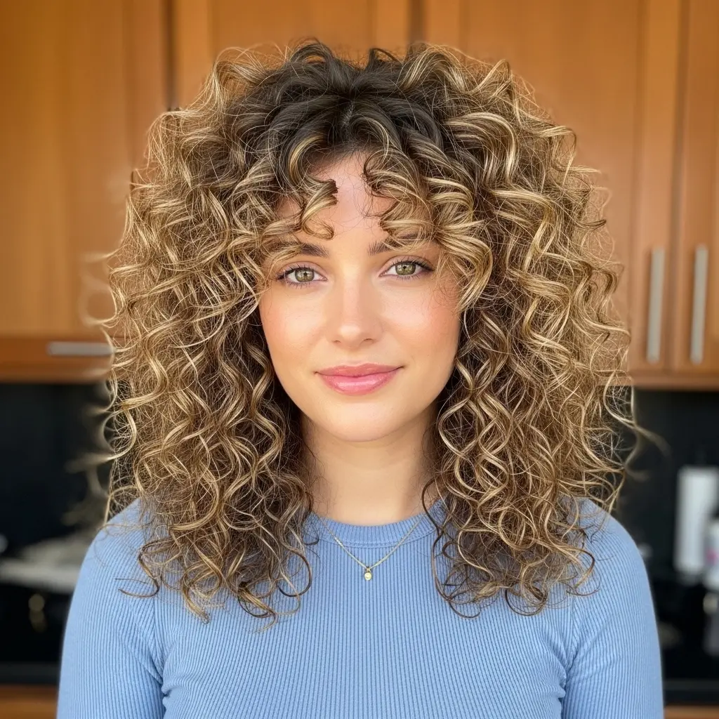 #5 Long Bouncy Curls with Shorter Layers