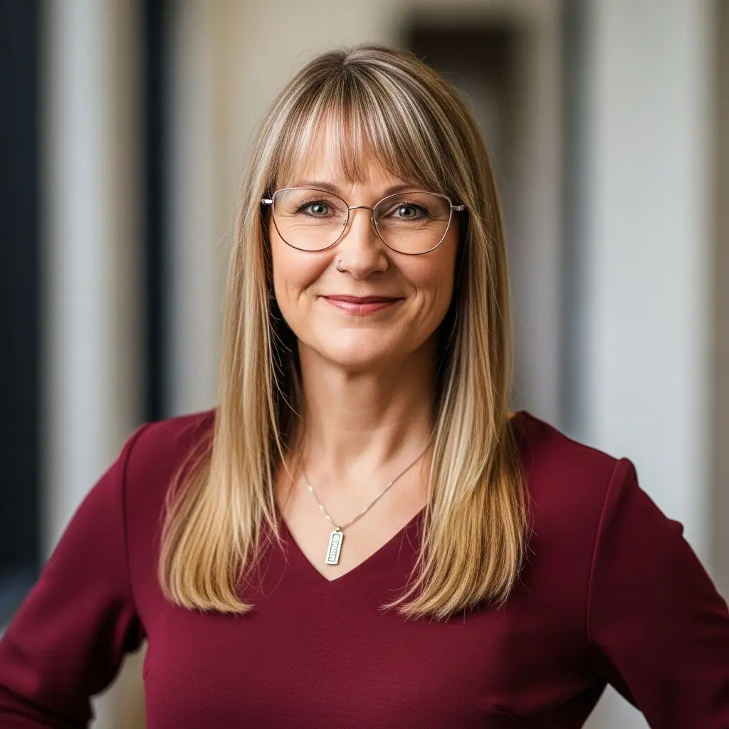 #7 Sleek Straight Hair with Modern Bangs