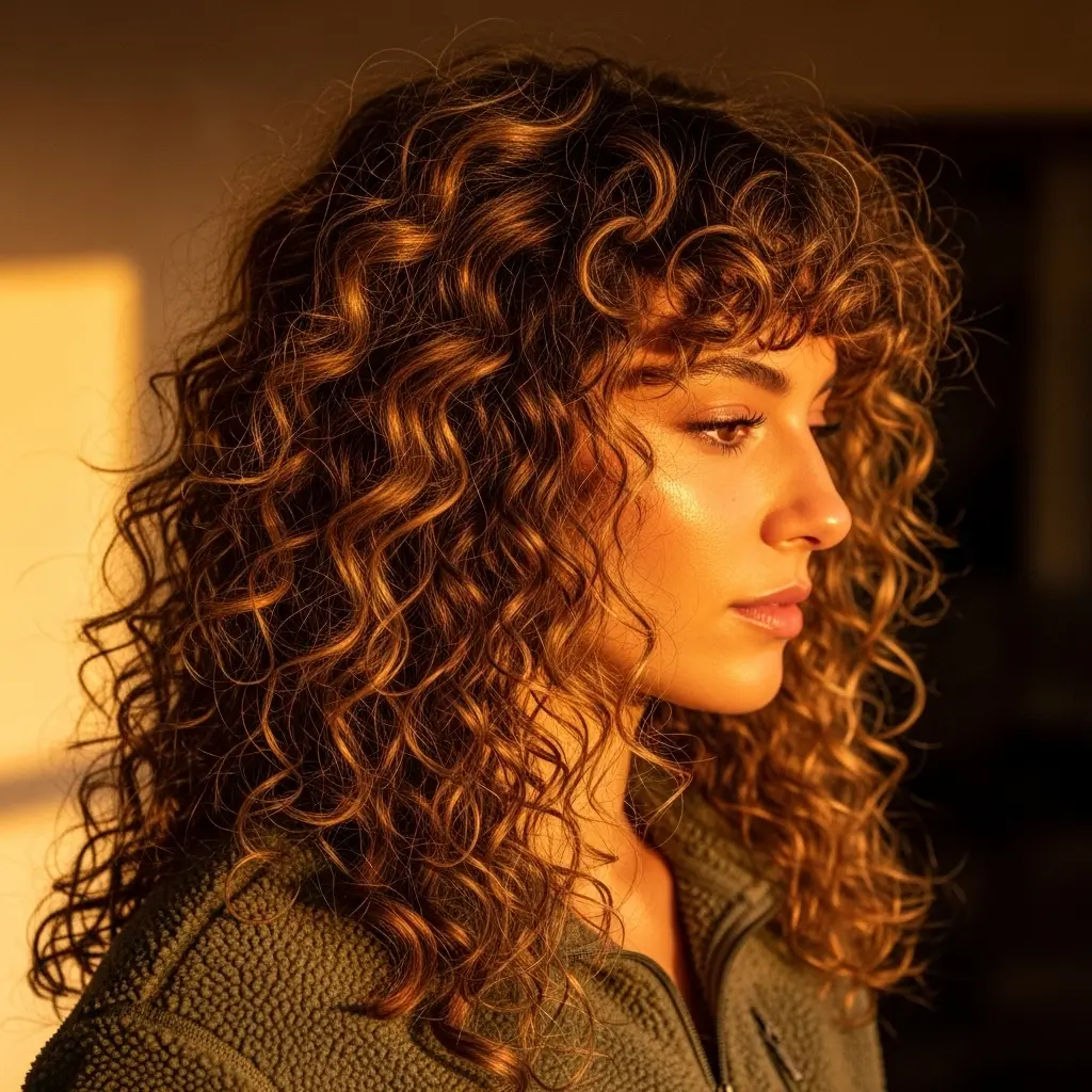 #9 Layered Haircut for Big Curls