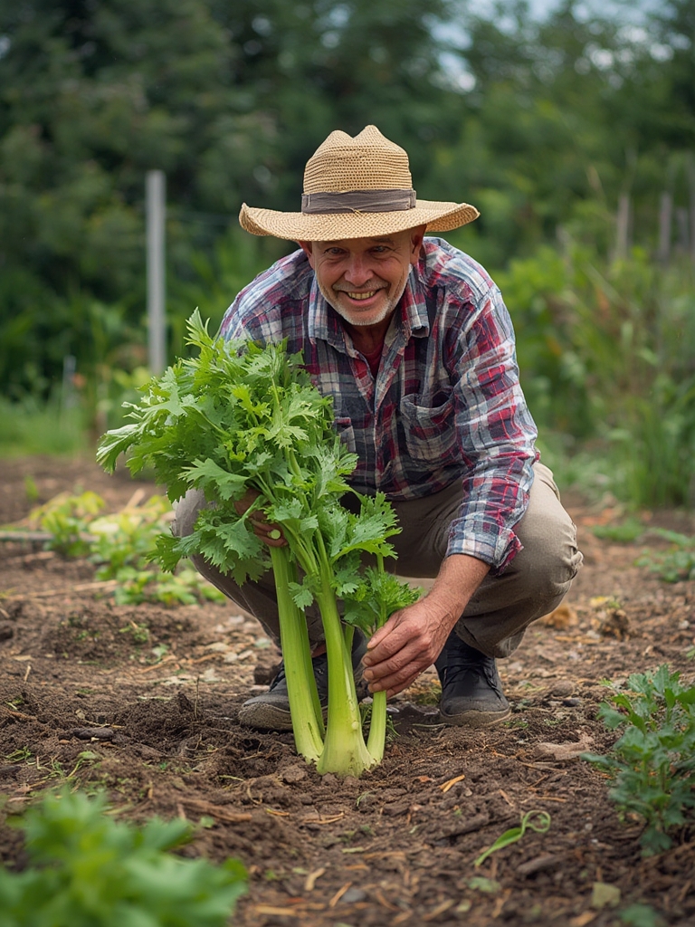 Celery growing stages