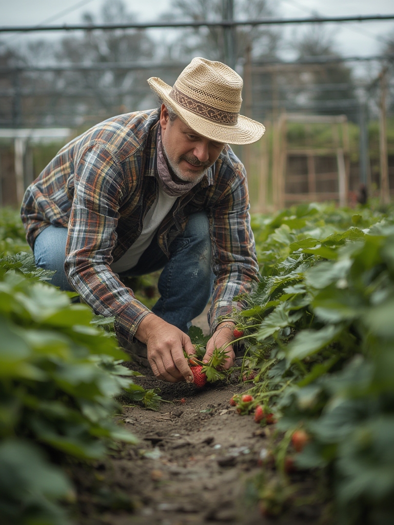 Strawberry planting process
