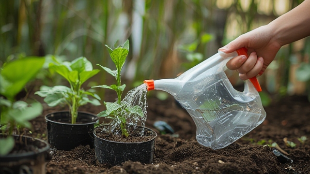 Plastic Bottle Plant Waterer