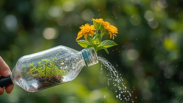 Plastic Bottle Plant Waterer